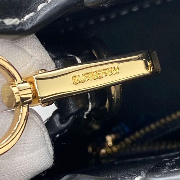 Burberry Black Mini Frances TB Plaque Tote Bag - Picture 16 of 16